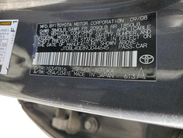 Photo 12 VIN: JTDBL40E89J044645 - TOYOTA COROLLA 