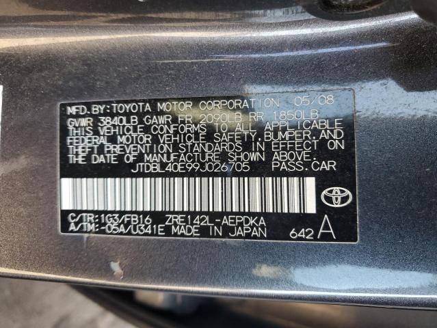 Photo 11 VIN: JTDBL40E99J026705 - TOYOTA COROLLA 