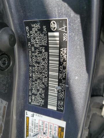 Photo 11 VIN: JTDBL40EX99045488 - TOYOTA COROLLA BA 