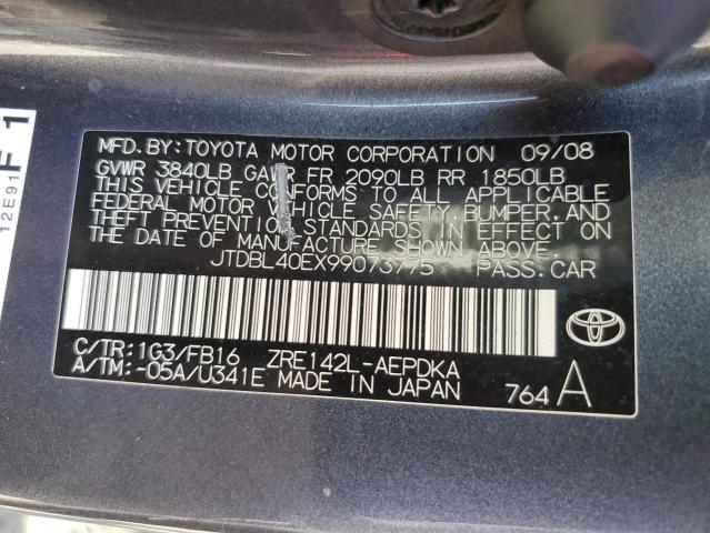 Photo 11 VIN: JTDBL40EX99073775 - TOYOTA COROLLA BA 