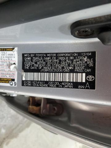 Photo 11 VIN: JTDBR32E252067283 - TOYOTA COROLLA CE 