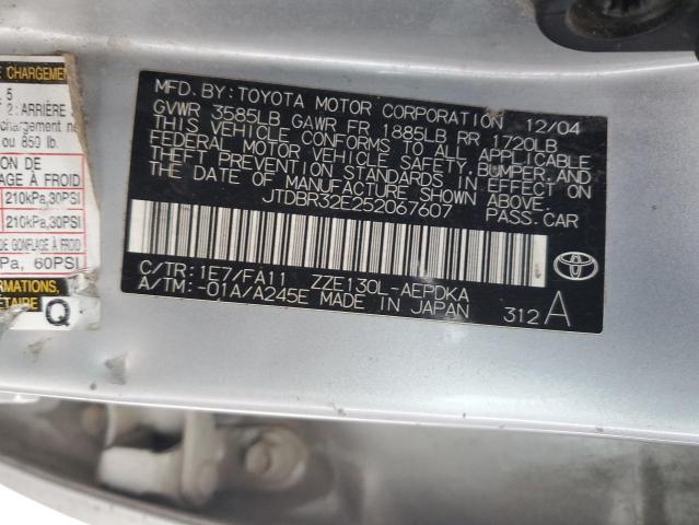 Photo 11 VIN: JTDBR32E252067607 - TOYOTA COROLLA CE 