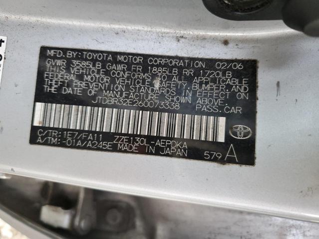 Photo 12 VIN: JTDBR32E260073338 - TOYOTA COROLLA 