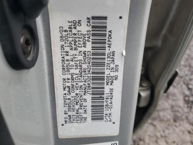 Photo 11 VIN: JTDBR32E342040253 - TOYOTA COROLLA CE 