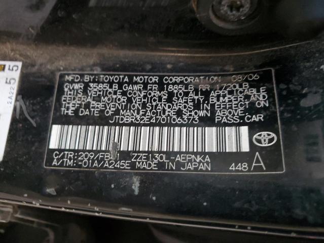 Photo 11 VIN: JTDBR32E470106373 - TOYOTA COROLLA CE 