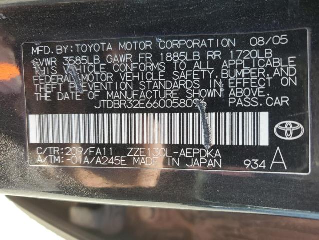 Photo 11 VIN: JTDBR32E660058096 - TOYOTA COROLLA 