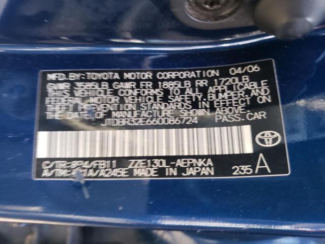 Photo 11 VIN: JTDBR32E660086724 - TOYOTA COROLLA 