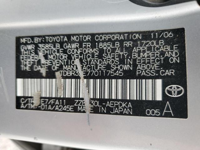 Photo 12 VIN: JTDBR32E770117545 - TOYOTA COROLLA 