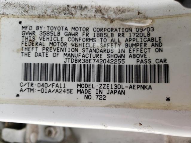 Photo 11 VIN: JTDBR38E742042255 - TOYOTA COROLLA 