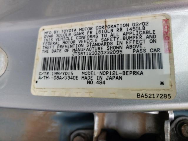 Photo 11 VIN: JTDBT123020232095 - TOYOTA ECHO 