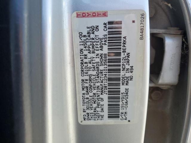 Photo 11 VIN: JTDBT123410135688 - TOYOTA ECHO 