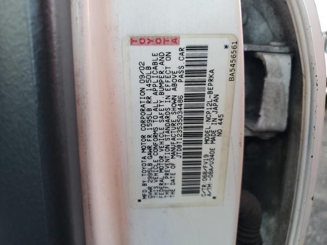 Photo 11 VIN: JTDBT123535034486 - TOYOTA ECHO 