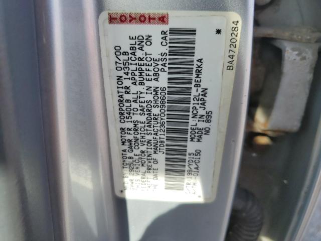 Photo 11 VIN: JTDBT1236Y0098606 - TOYOTA ECHO 