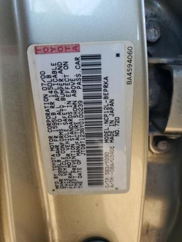 Photo 12 VIN: JTDBT1236Y0100239 - TOYOTA ECHO 