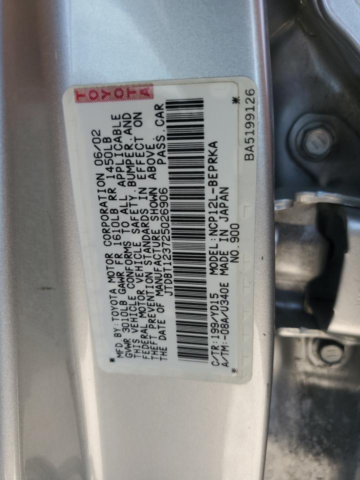 Photo 11 VIN: JTDBT123725026906 - TOYOTA ECHO 