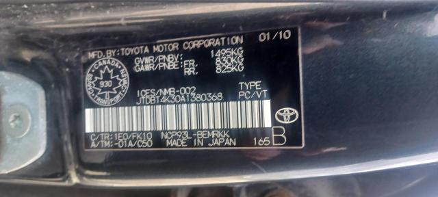 Photo 11 VIN: JTDBT4K30A1380368 - TOYOTA YARIS 