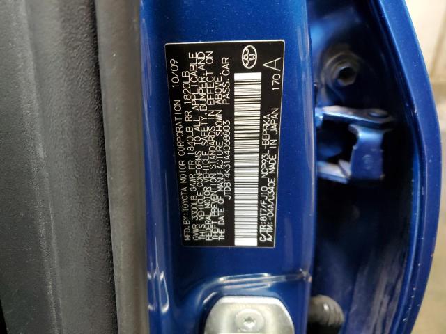 Photo 11 VIN: JTDBT4K31A4068803 - TOYOTA YARIS 