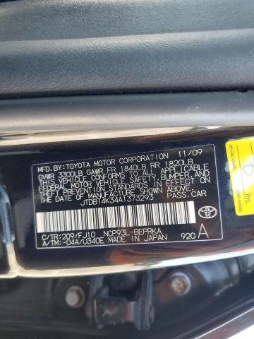 Photo 12 VIN: JTDBT4K34A1373293 - TOYOTA YARIS 