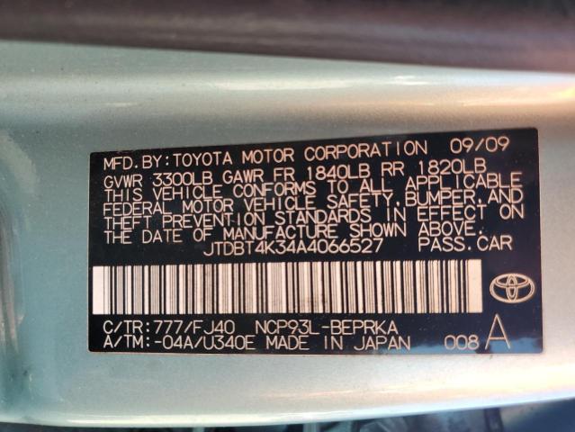 Photo 11 VIN: JTDBT4K34A4066527 - TOYOTA YARIS 