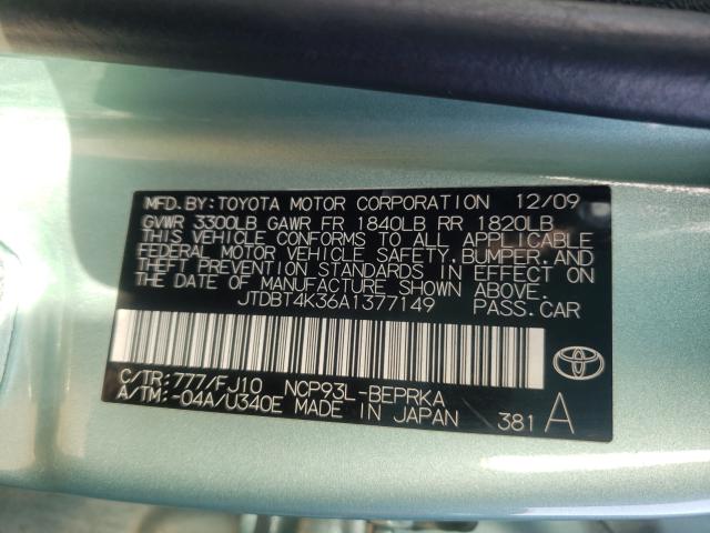 Photo 9 VIN: JTDBT4K36A1377149 - TOYOTA YARIS 