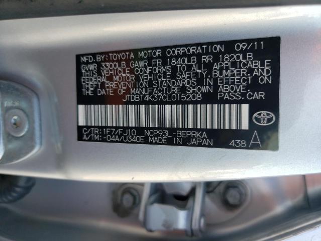 Photo 11 VIN: JTDBT4K37CL015208 - TOYOTA YARIS 