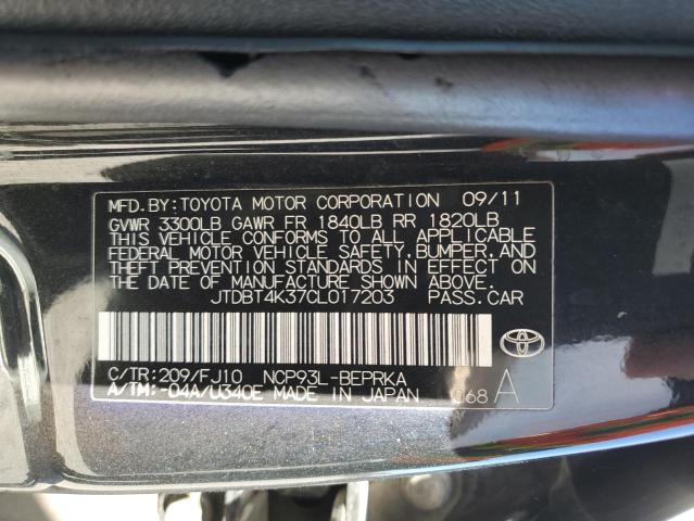 Photo 11 VIN: JTDBT4K37CL017203 - TOYOTA YARIS 