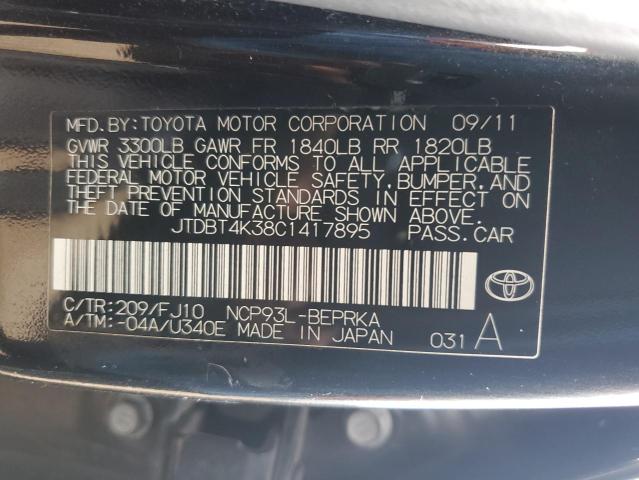 Photo 11 VIN: JTDBT4K38C1417895 - TOYOTA YARIS 