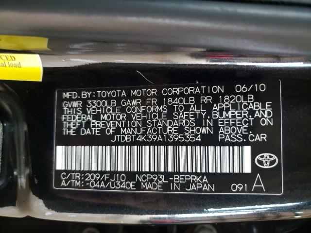 Photo 9 VIN: JTDBT4K39A1395354 - TOYOTA YARIS 