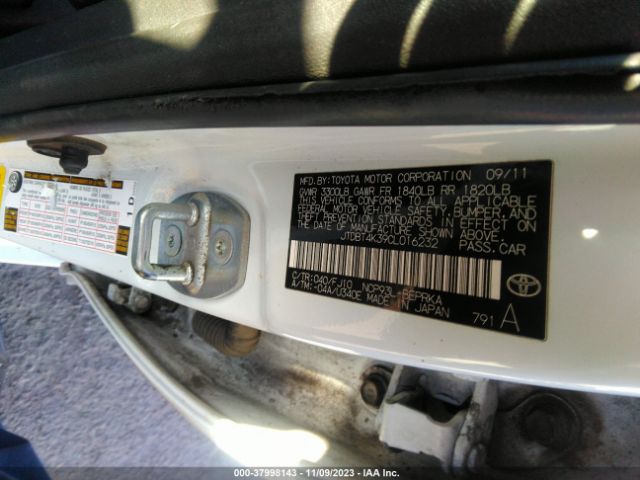 Photo 8 VIN: JTDBT4K39CL016232 - TOYOTA YARIS 