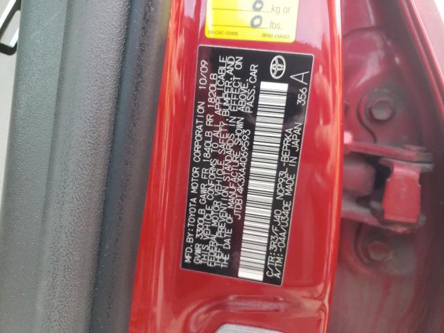 Photo 11 VIN: JTDBT4K3XA4069593 - TOYOTA YARIS 