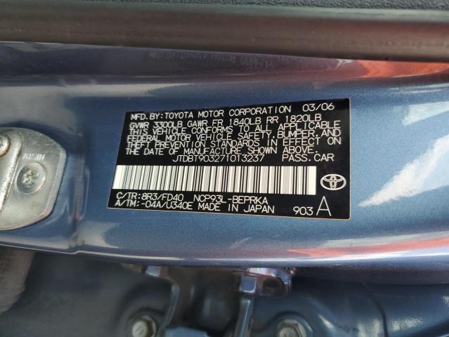 Photo 12 VIN: JTDBT903271013237 - TOYOTA YARIS 