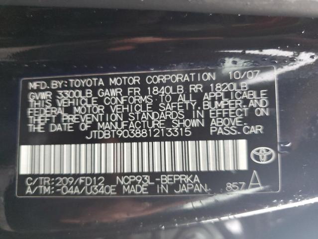 Photo 11 VIN: JTDBT903881213315 - TOYOTA YARIS 