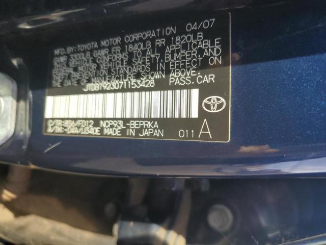 Photo 12 VIN: JTDBT923071153428 - TOYOTA YARIS 