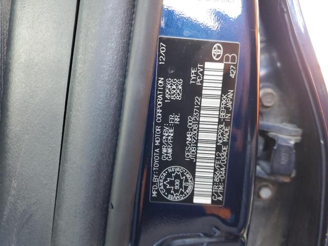 Photo 11 VIN: JTDBT923081237122 - TOYOTA YARIS 