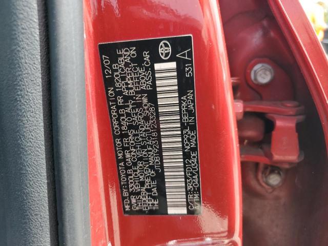 Photo 12 VIN: JTDBT923181233287 - TOYOTA YARIS 