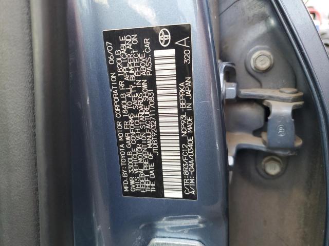 Photo 11 VIN: JTDBT923271170831 - TOYOTA YARIS 