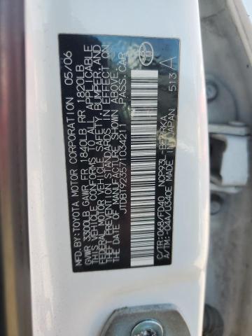 Photo 11 VIN: JTDBT923571034211 - TOYOTA YARIS 