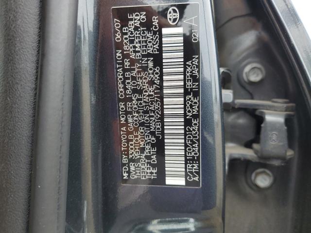 Photo 11 VIN: JTDBT923571174906 - TOYOTA YARIS 