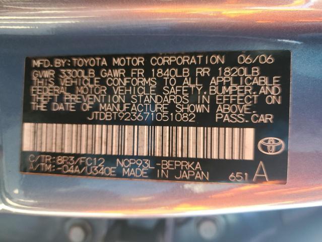 Photo 12 VIN: JTDBT923671051082 - TOYOTA YARIS 