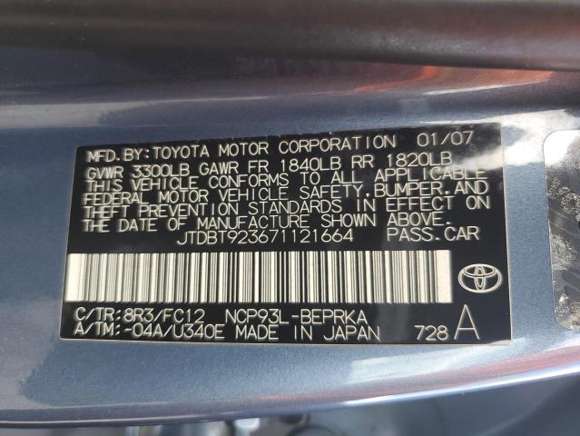 Photo 11 VIN: JTDBT923671121664 - TOYOTA YARIS 