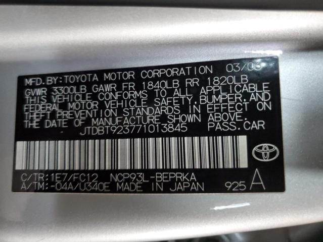 Photo 11 VIN: JTDBT923771013845 - TOYOTA YARIS 