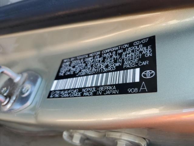 Photo 11 VIN: JTDBT923771136903 - TOYOTA YARIS 