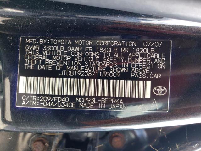 Photo 11 VIN: JTDBT923871185009 - TOYOTA YARIS 