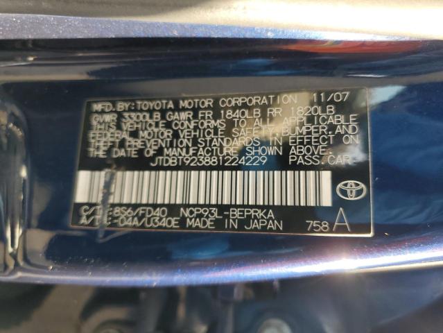 Photo 11 VIN: JTDBT923881224229 - TOYOTA YARIS 