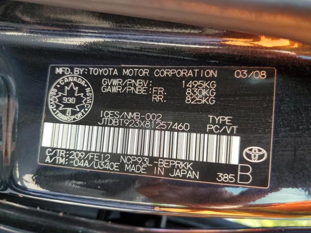 Photo 11 VIN: JTDBT923X81257460 - TOYOTA YARIS 