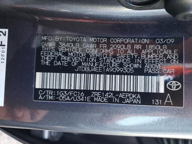 Photo 9 VIN: JTDBU4EE1A9099305 - TOYOTA COROLLA BA 