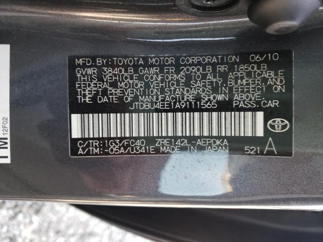 Photo 9 VIN: JTDBU4EE1A9111565 - TOYOTA COROLLA BA 