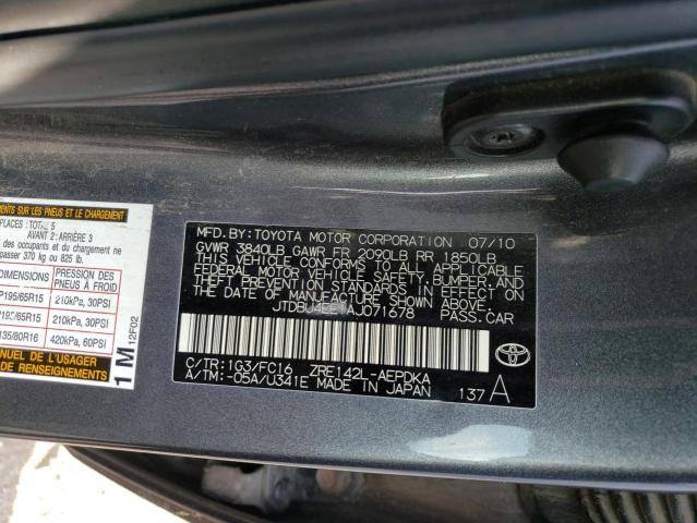 Photo 11 VIN: JTDBU4EE1AJ071678 - TOYOTA COROLLA 