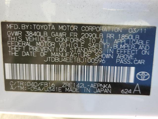 Photo 11 VIN: JTDBU4EE1BJ100596 - TOYOTA COROLLA 