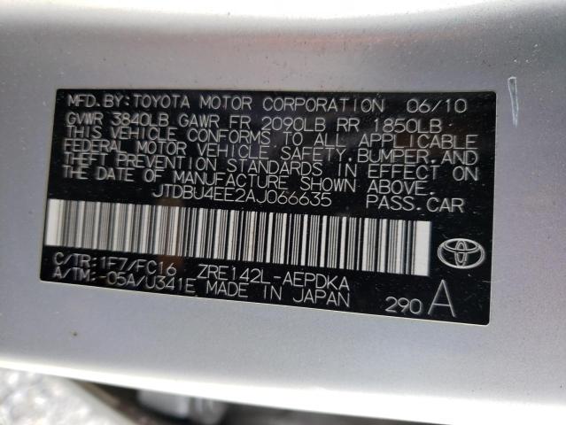 Photo 9 VIN: JTDBU4EE2AJ066635 - TOYOTA COROLLA BA 